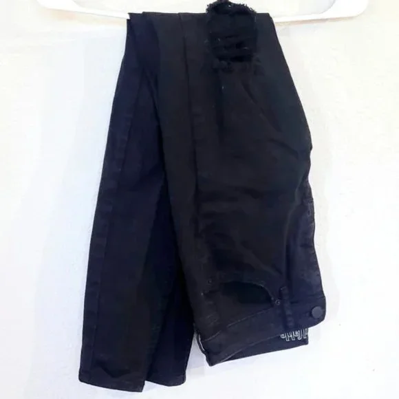 Distressed Black Skinny Jeans - Picture 2 of 5